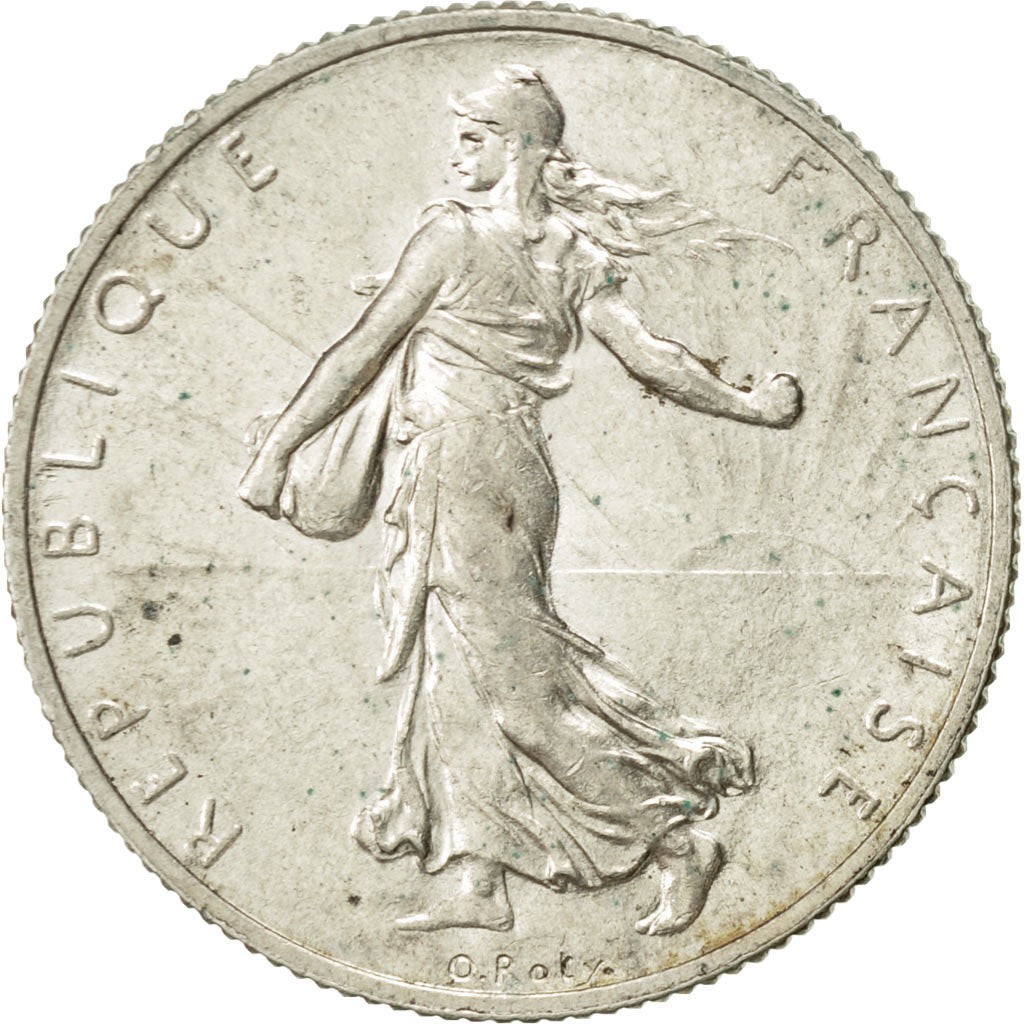 France, Semeuse, 2 Francs, 1920, Paris, AU(55-58), Silver, KM:845.1, Gadoury:532
