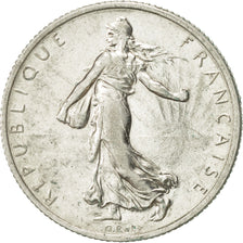 Coin, France, Semeuse, 2 Francs, 1918, Paris, AU(55-58), Silver, KM:845.1
