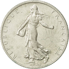 Coin, France, Semeuse, 2 Francs, 1917, Paris, AU(55-58), Silver, KM:845.1