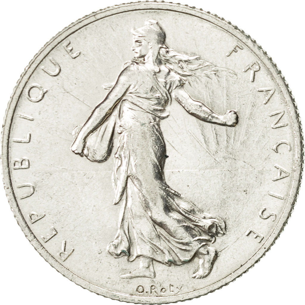Coin, France, Semeuse, 2 Francs, 1916, Paris, AU(55-58), Silver, KM:845.1