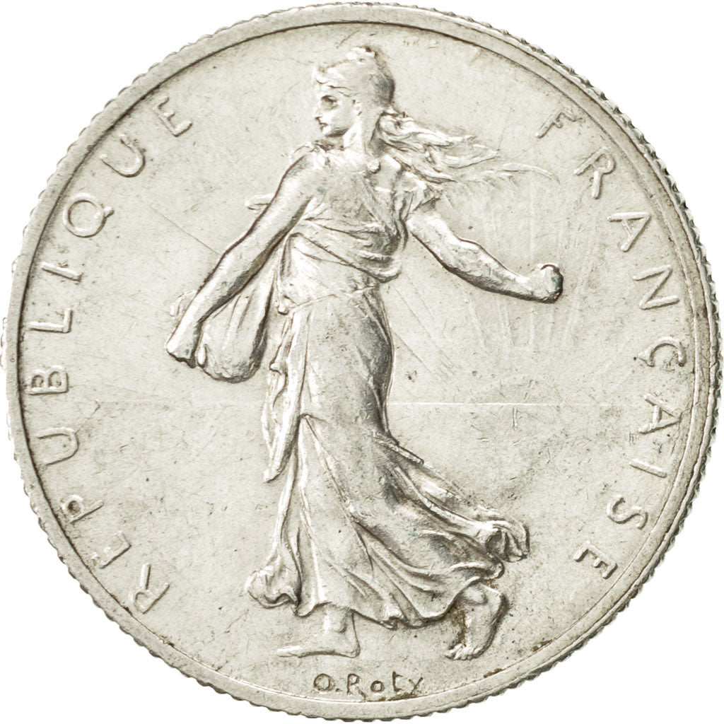 Coin, France, Semeuse, 2 Francs, 1913, Paris, AU(55-58), Silver, KM:845.1