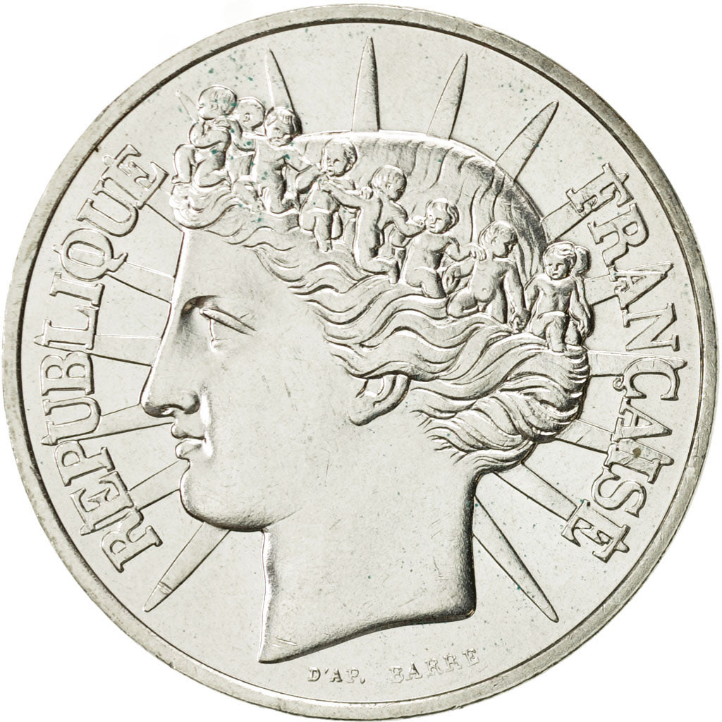 France, Fraternité, 100 Francs, 1988, Paris, MS(60-62), Silver, KM:966