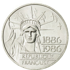 Coin, France, Statue de la Liberté, 100 Francs, 1986, Paris, MS(60-62), Silver