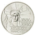 Coin, France, Statue de la Liberté, 100 Francs, 1986, Paris, MS(60-62), Silver