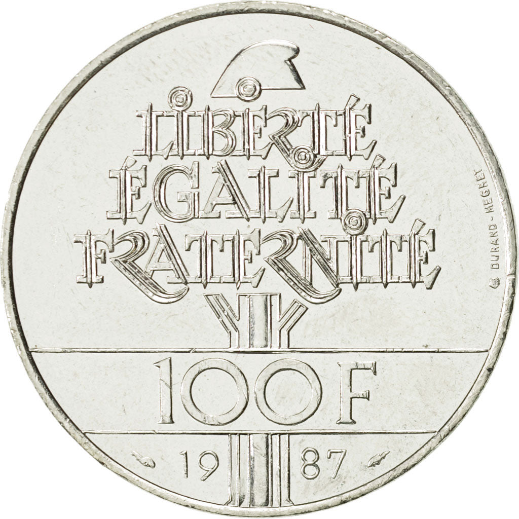 Monnaie, France, Lafayette, 100 Francs, 1987, Paris, SUP+, Argent, KM:962