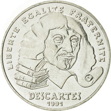 France, Descartes, 100 Francs, 1991, Paris, MS(60-62), Silver, KM:996
