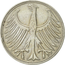 Moneta, GERMANIA - REPUBBLICA FEDERALE, 5 Mark, 1951, Karlsruhe, BB, Argento