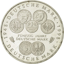 Coin, GERMANY - FEDERAL REPUBLIC, 10 Mark, 1998, Stuttgart, MS(63), Silver