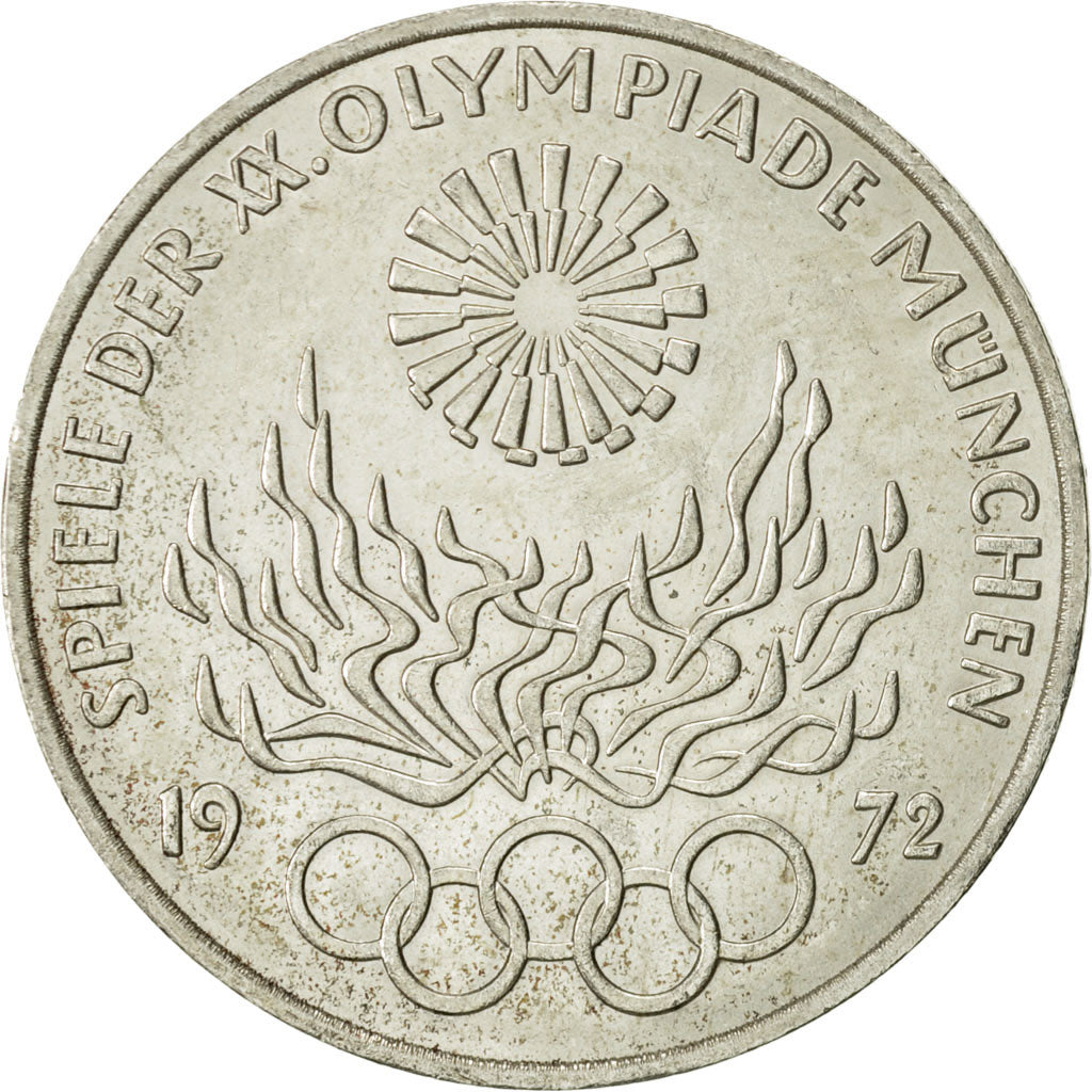 Coin, GERMANY - FEDERAL REPUBLIC, 10 Mark, 1972, Munich, MS(60-62), Silver
