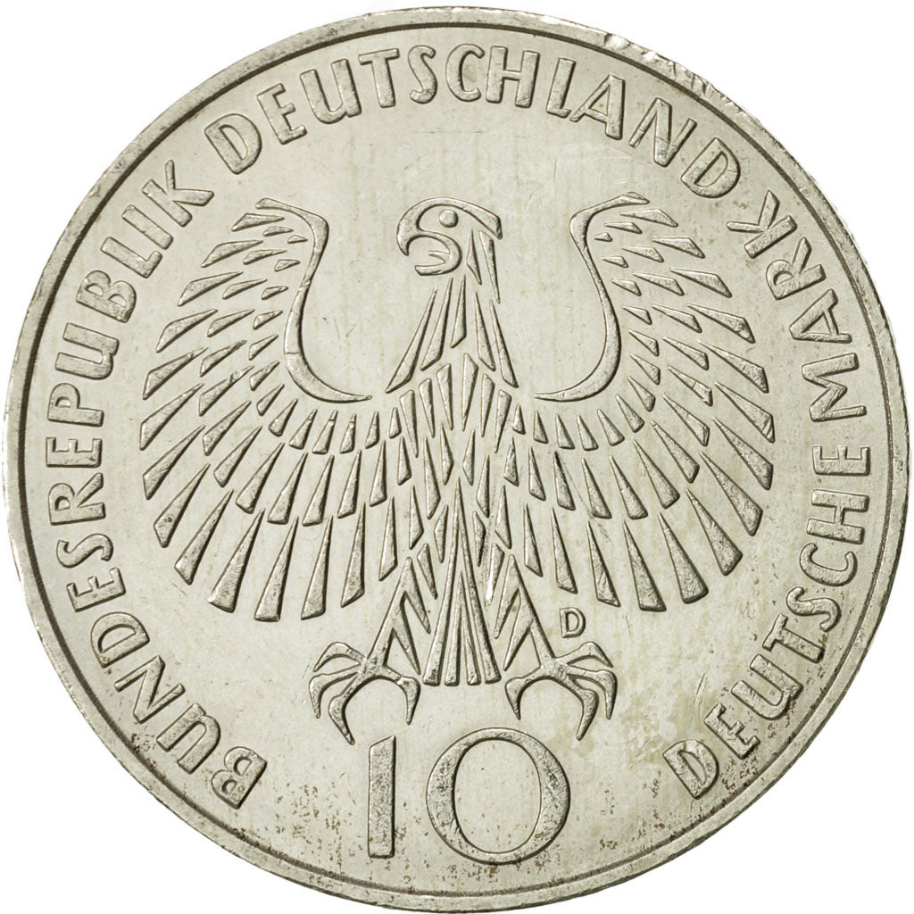 Coin, GERMANY - FEDERAL REPUBLIC, 10 Mark, 1972, Munich, MS(60-62), Silver