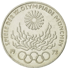 Coin, GERMANY - FEDERAL REPUBLIC, 10 Mark, 1972, Karlsruhe, MS(60-62), Silver