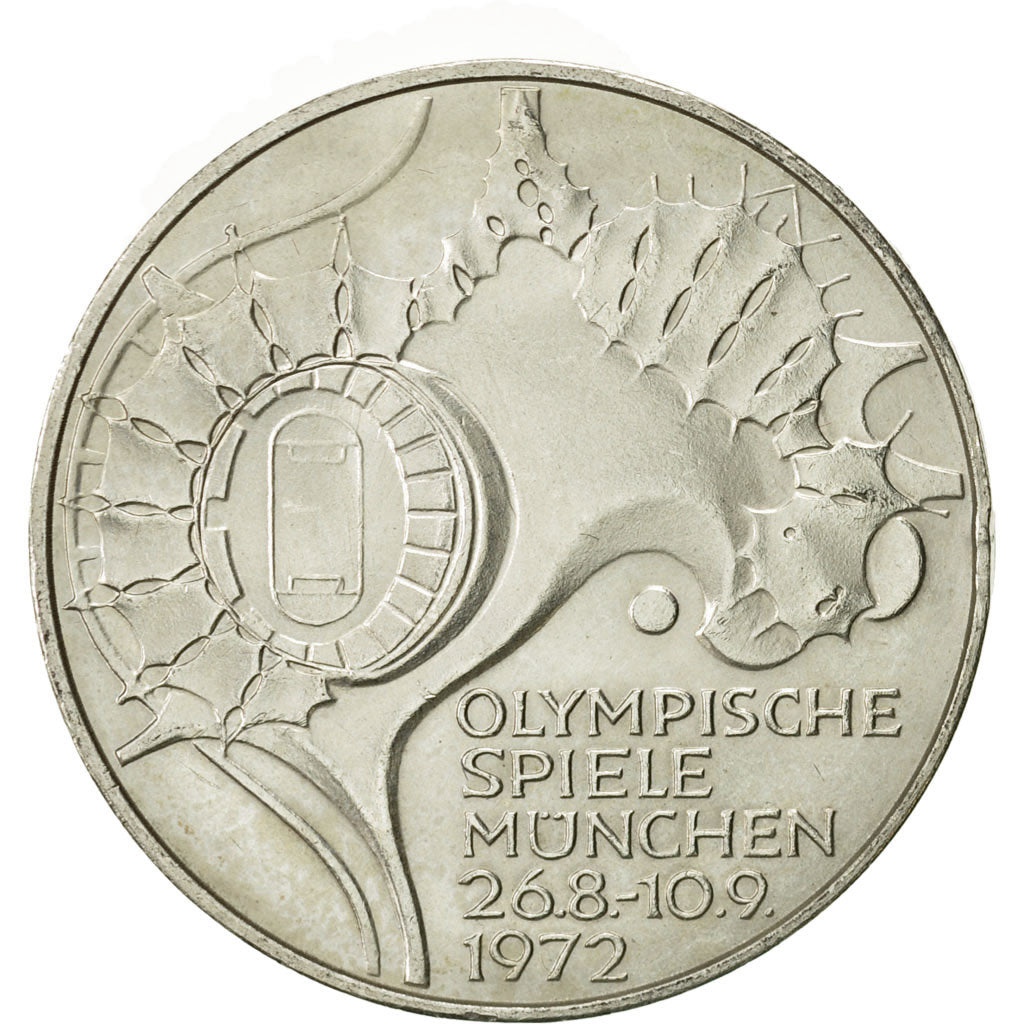 Coin, GERMANY - FEDERAL REPUBLIC, 10 Mark, 1972, Munich, MS(60-62), Silver