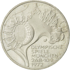Coin, GERMANY - FEDERAL REPUBLIC, 10 Mark, 1972, Stuttgart, MS(60-62), Silver