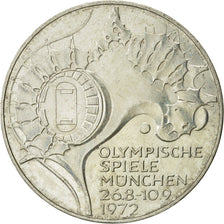 Coin, GERMANY - FEDERAL REPUBLIC, 10 Mark, 1972, Hambourg, MS(60-62), Silver