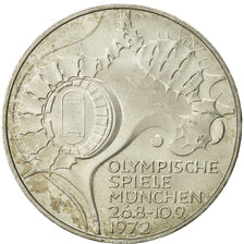 Coin, GERMANY - FEDERAL REPUBLIC, 10 Mark, 1972, Munich, AU(55-58), Silver