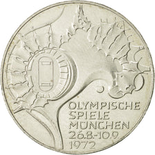 Coin, GERMANY - FEDERAL REPUBLIC, 10 Mark, 1972, Hambourg, AU(55-58), Silver