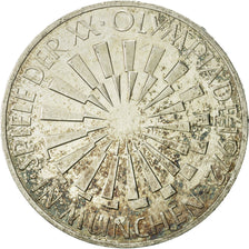 Coin, GERMANY - FEDERAL REPUBLIC, 10 Mark, 1972, Hambourg, MS(60-62), Silver