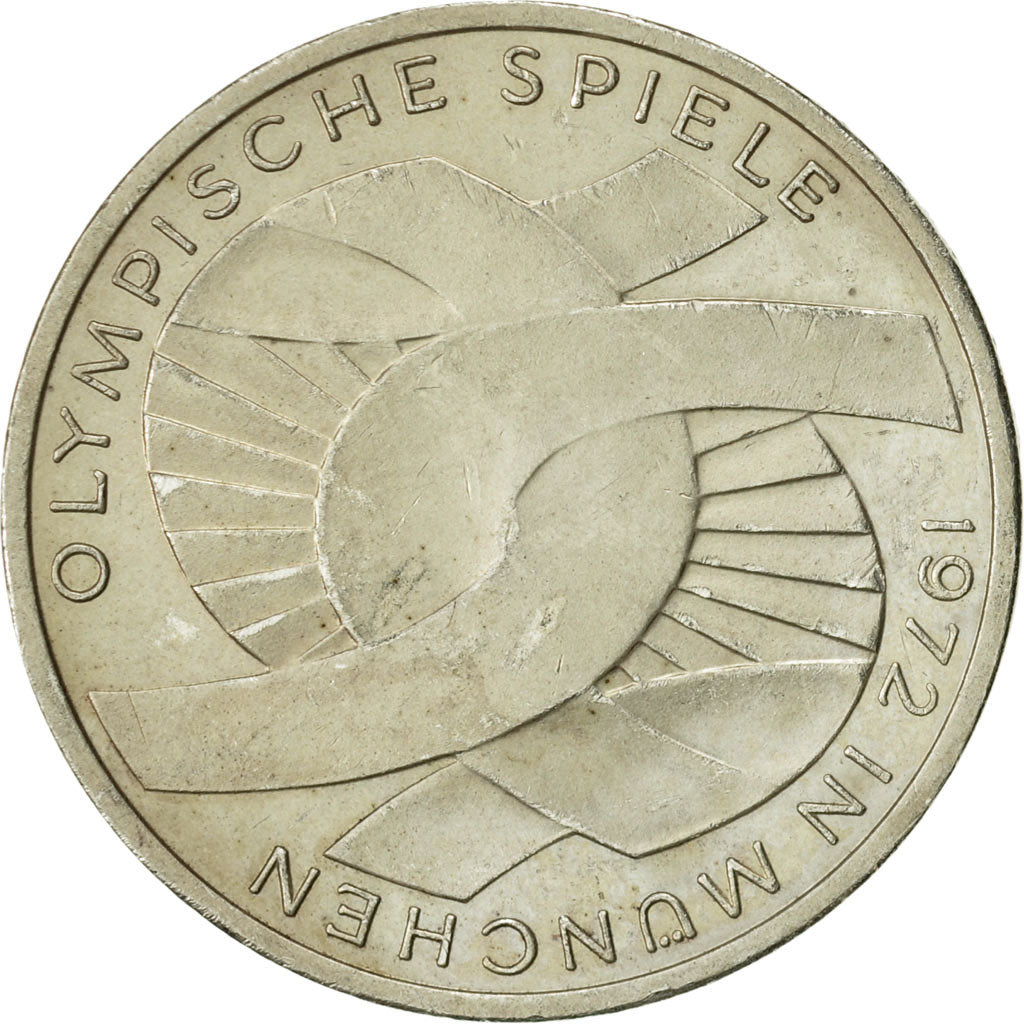 Monnaie, République fédérale allemande, 10 Mark, 1972, Hambourg, SUP+