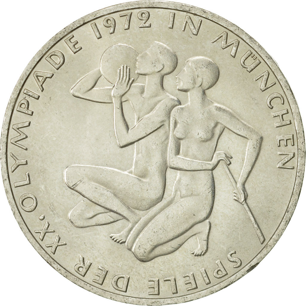 Coin, GERMANY - FEDERAL REPUBLIC, 10 Mark, 1972, Hambourg, MS(60-62), Silver