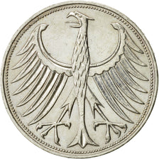 GERMANY - FEDERAL REPUBLIC, 5 Mark, 1972, Hambourg, MS(60-62), Silver, KM:112.1