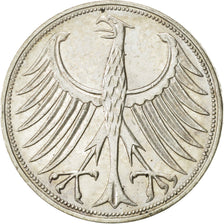 Coin, GERMANY - FEDERAL REPUBLIC, 5 Mark, 1967, Stuttgart, AU(55-58), Silver