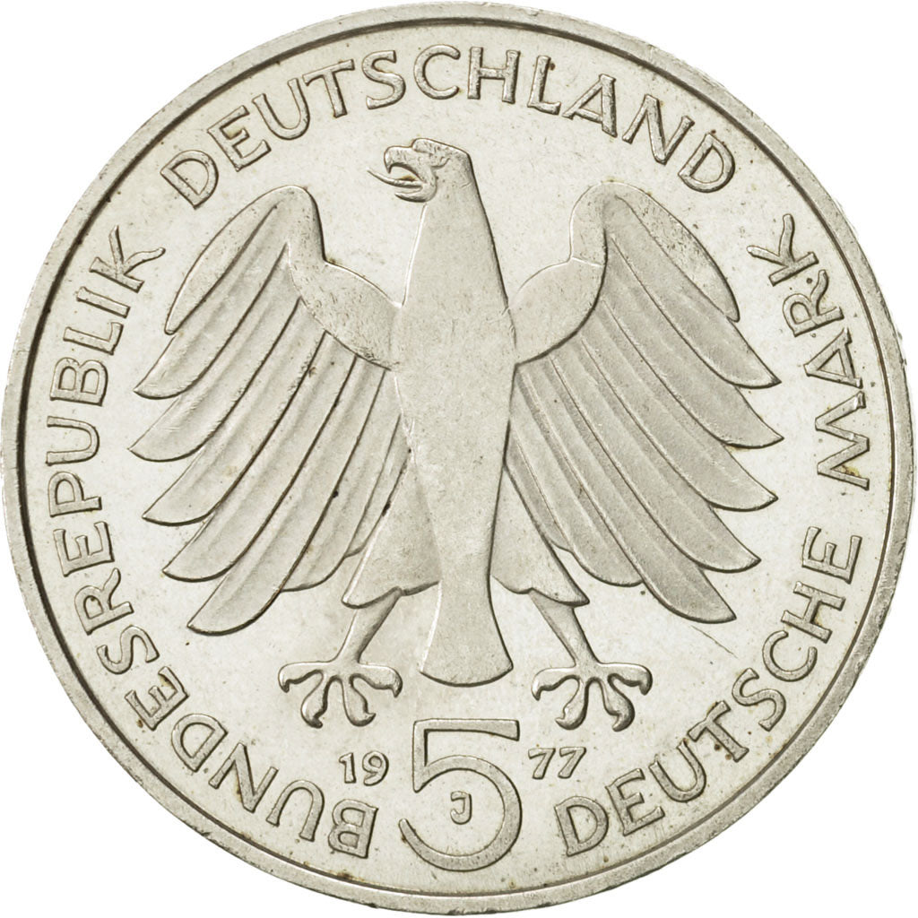 Coin, GERMANY - FEDERAL REPUBLIC, 5 Mark, 1977, Hamburg, Germany, MS(60-62)