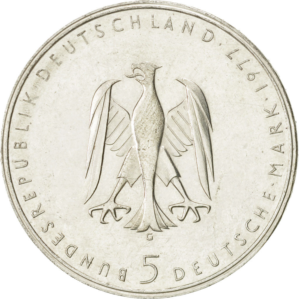 Monnaie, République fédérale allemande, 5 Mark, 1977, Karlsruhe, Germany