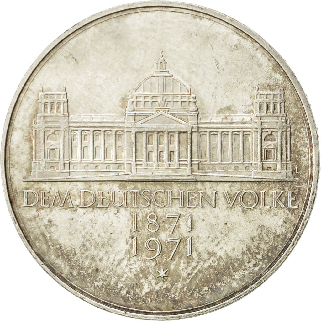 Coin, GERMANY - FEDERAL REPUBLIC, 5 Mark, 1971, Karlsruhe, Germany, MS(60-62)