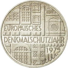GERMANIA - REPUBBLICA FEDERALE, 5 Mark, 1975, Stuttgart, Germany, SPL, Argento