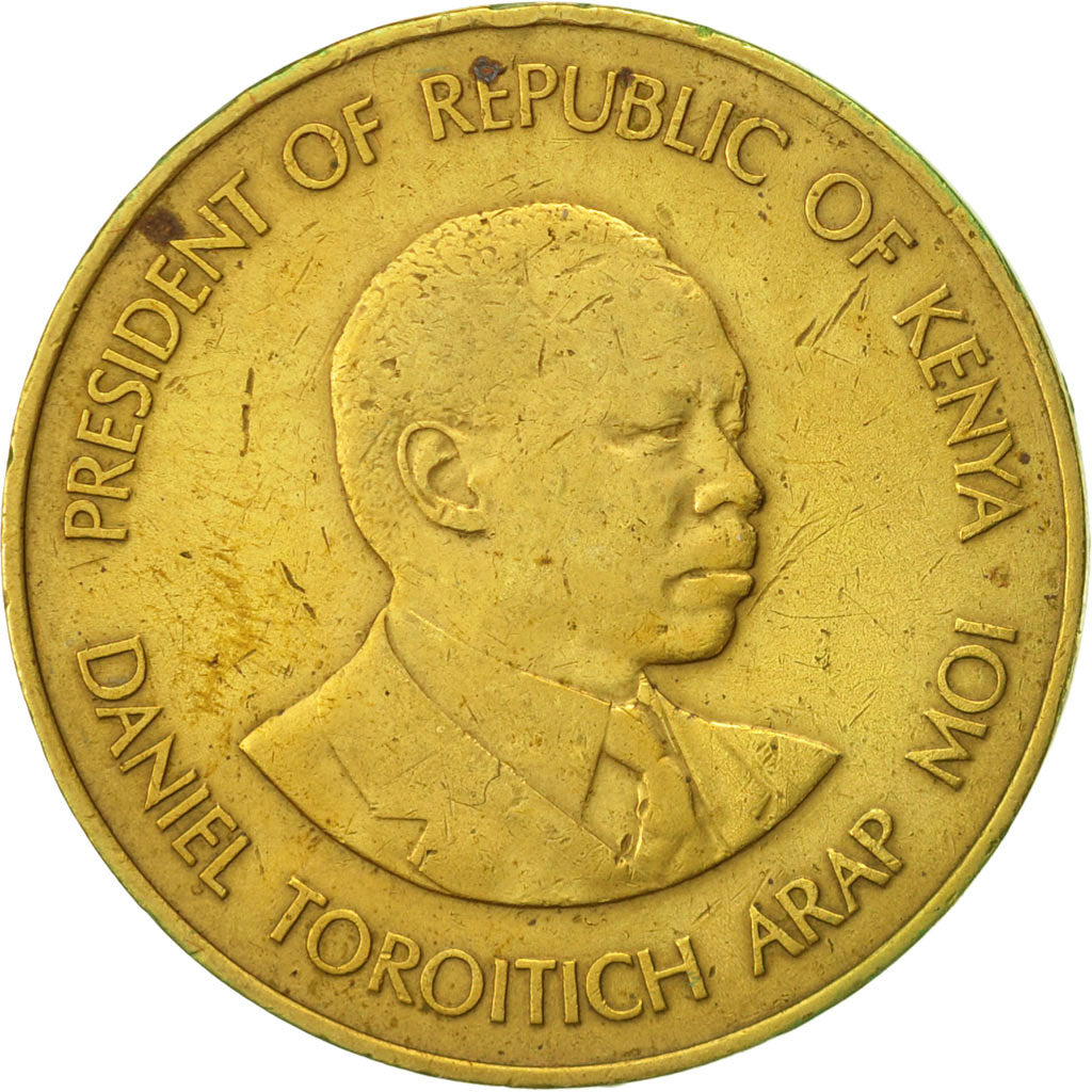 Moneta, Kenya, 10 Cents, 1989, British Royal Mint, BB, Nichel-ottone, KM:18