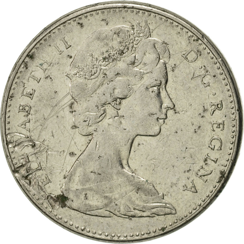 Coin, Canada, Elizabeth II, 5 Cents, 1965, Royal Canadian Mint, Ottawa