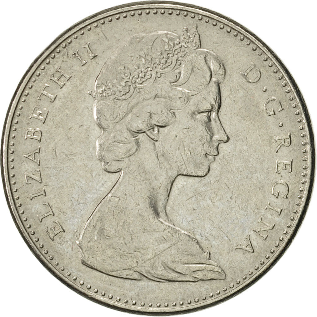 Coin, Canada, Elizabeth II, 5 Cents, 1972, Royal Canadian Mint, Ottawa