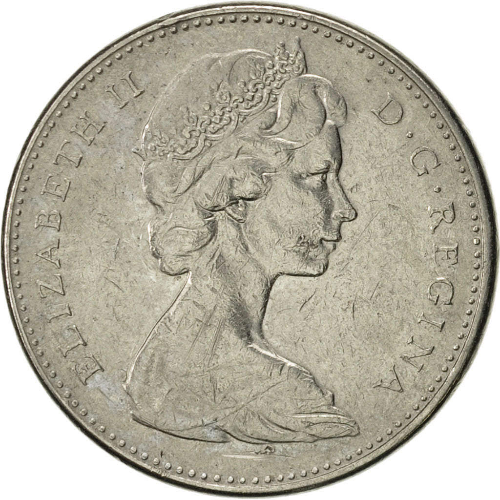 Canada, Elizabeth II, 5 Cents, 1969, Royal Canadian Mint, Ottawa, AU(50-53)