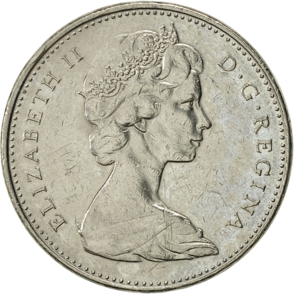 Coin, Canada, Elizabeth II, 5 Cents, 1977, Royal Canadian Mint, Ottawa