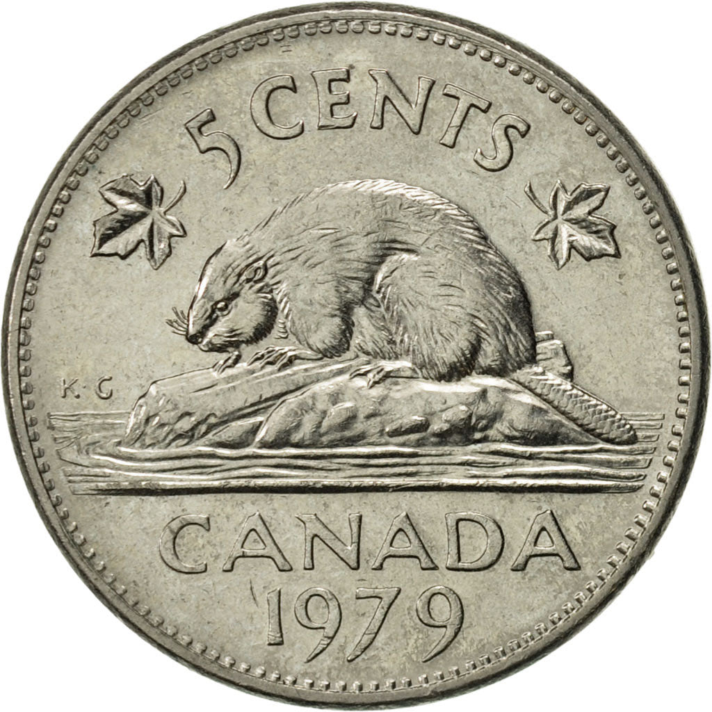 Coin, Canada, Elizabeth II, 5 Cents, 1979, Royal Canadian Mint, Ottawa