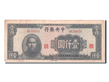 Billete, 1000 Yüan, 1945, China, BC