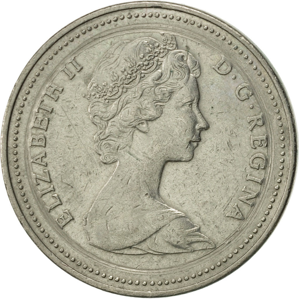 Coin, Canada, Elizabeth II, 5 Cents, 1982, Royal Canadian Mint, Ottawa