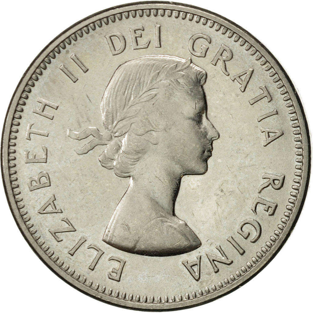 Coin, Canada, Elizabeth II, 5 Cents, 1964, Royal Canadian Mint, Ottawa