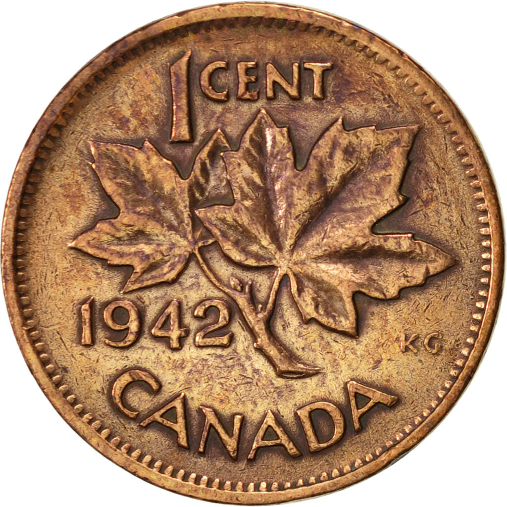 Coin, Canada, George VI, Cent, 1942, Royal Canadian Mint, Ottawa, EF(40-45)
