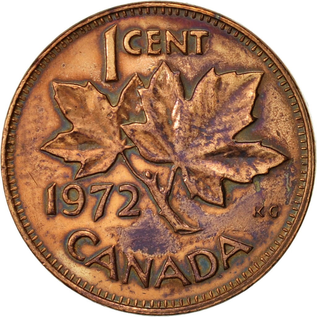 Coin, Canada, Elizabeth II, Cent, 1972, Royal Canadian Mint, Ottawa, EF(40-45)