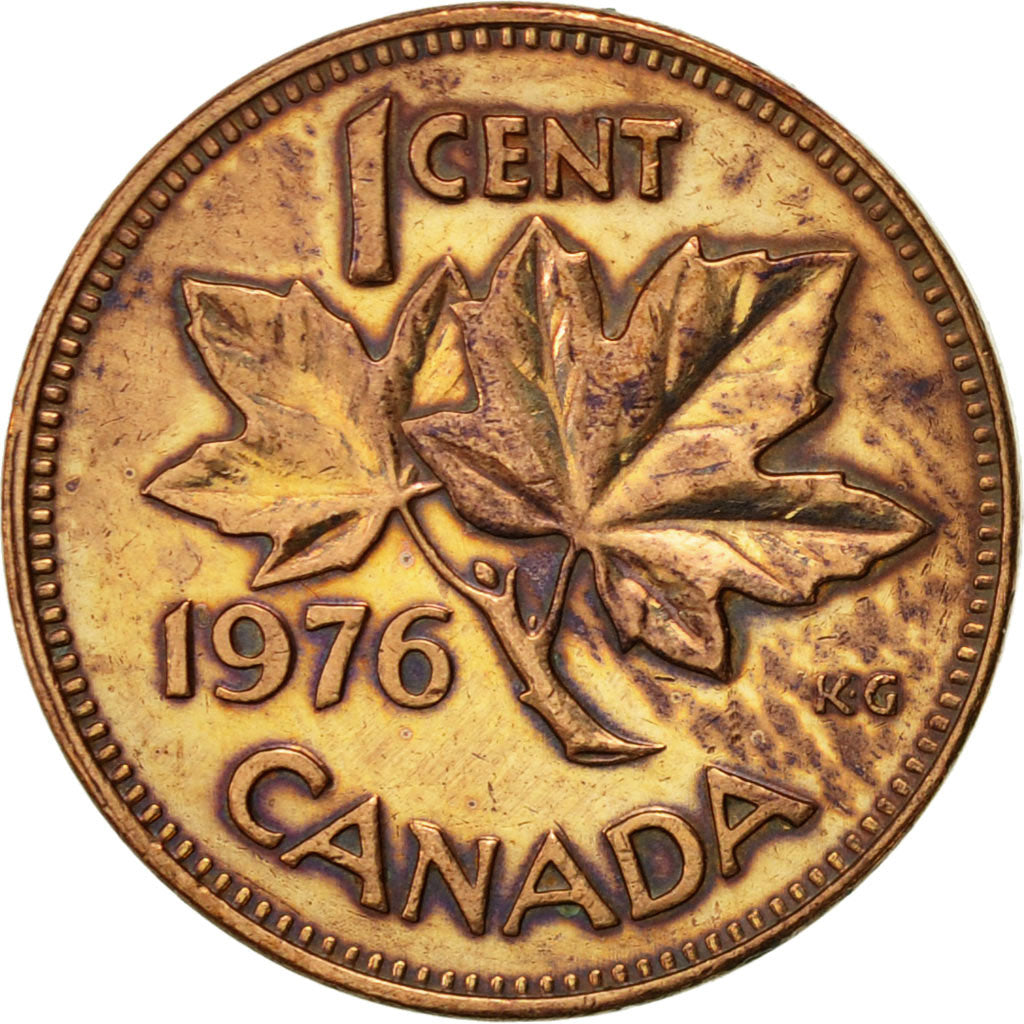 Coin, Canada, Elizabeth II, Cent, 1976, Royal Canadian Mint, Ottawa, EF(40-45)