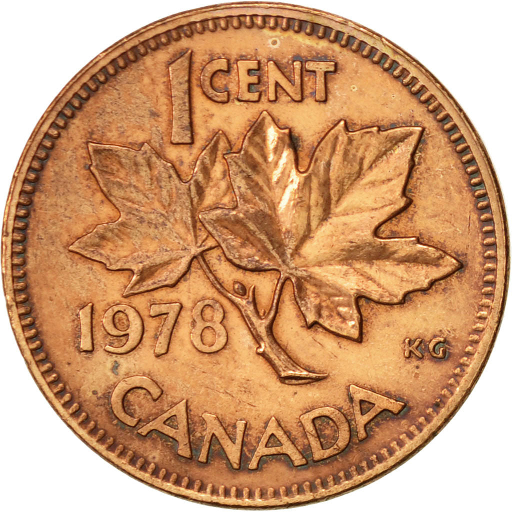 Coin, Canada, Elizabeth II, Cent, 1978, Royal Canadian Mint, AU(50-53), Bronze