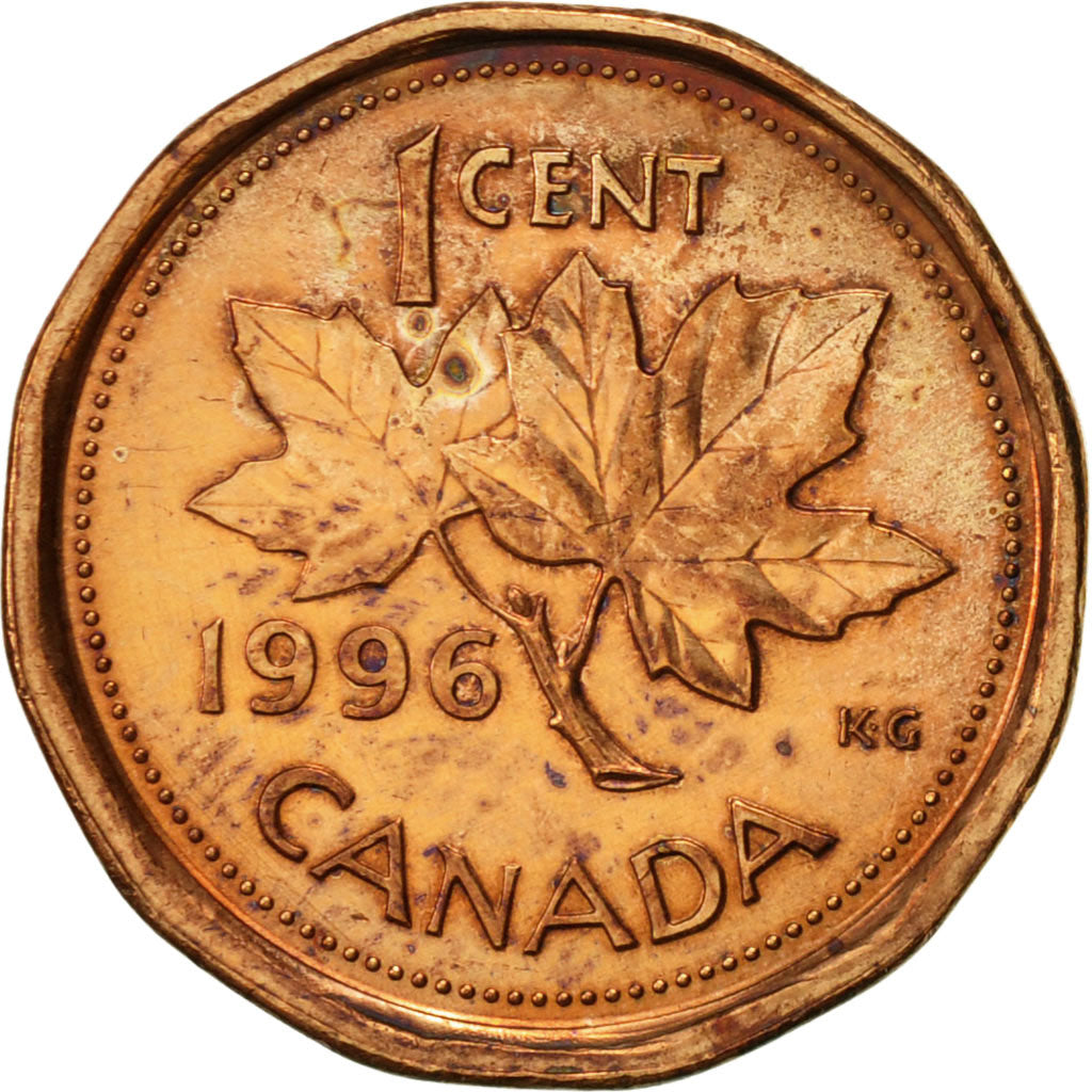 Coin, Canada, Elizabeth II, Cent, 1996, Royal Canadian Mint, Ottawa, AU(50-53)