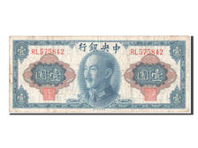 China, 1 Yüan, 1945, KM #387, VF(20-25), RL575842