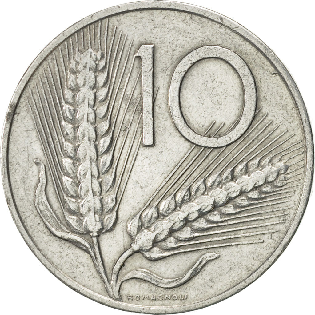 Monnaie, Italie, 10 Lire, 1968, Rome, TTB+, Aluminium, KM:93