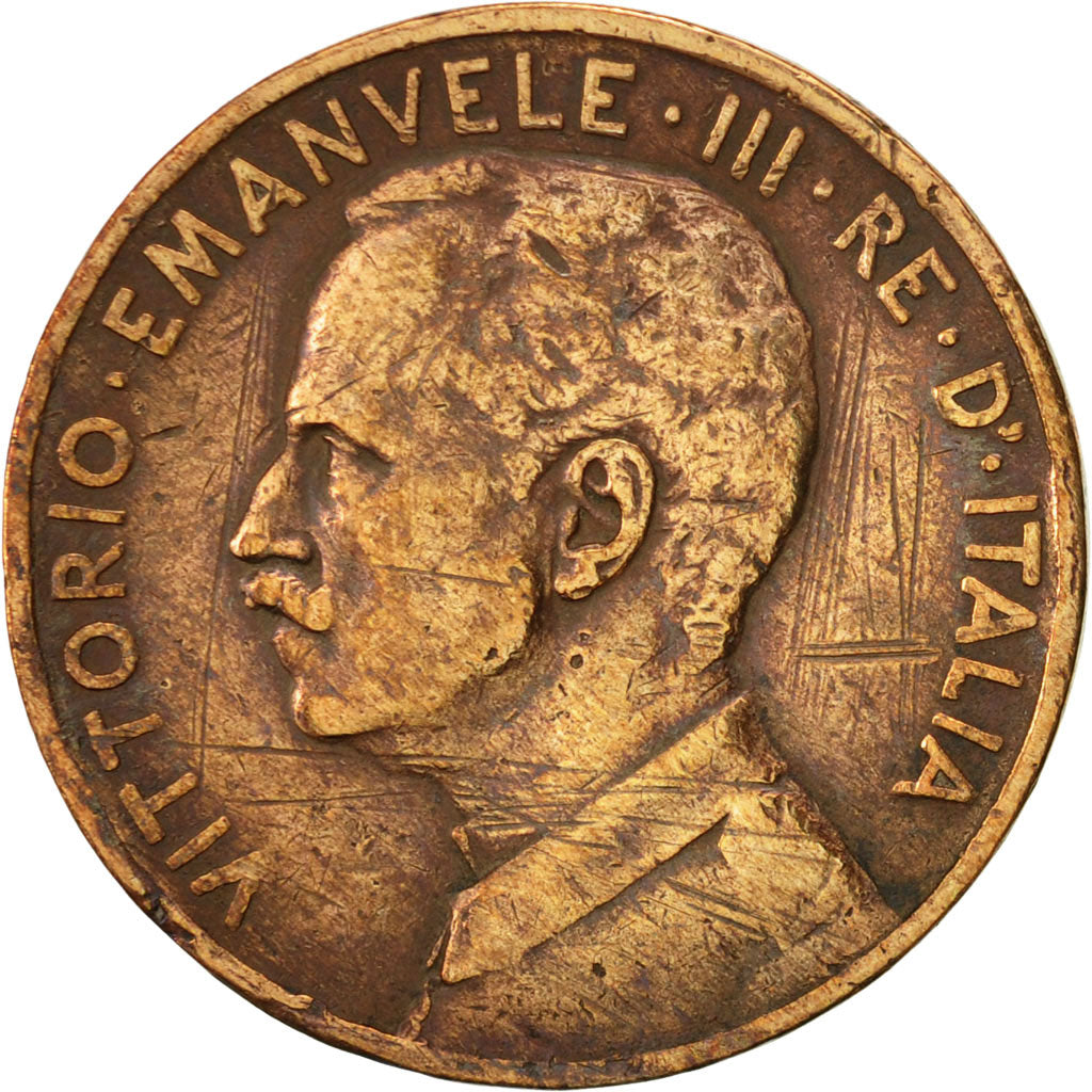 Italy, Vittorio Emanuele III, 5 Centesimi, 1913, Rome, VF(30-35), Bronze, KM:42