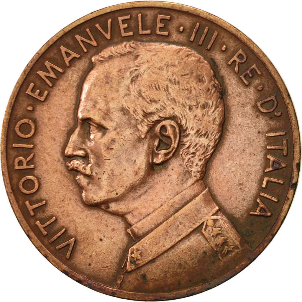 Italy, Vittorio Emanuele III, 5 Centesimi, 1915, Rome, EF(40-45), Bronze, KM:42