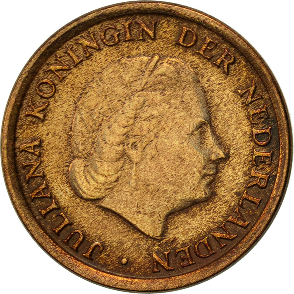 Coin, Netherlands, Juliana, Cent, 1971, AU(50-53), Bronze, KM:180