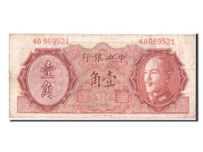 China, 10 Cents, 1946, KM #395, EF(40-45), 4B969521