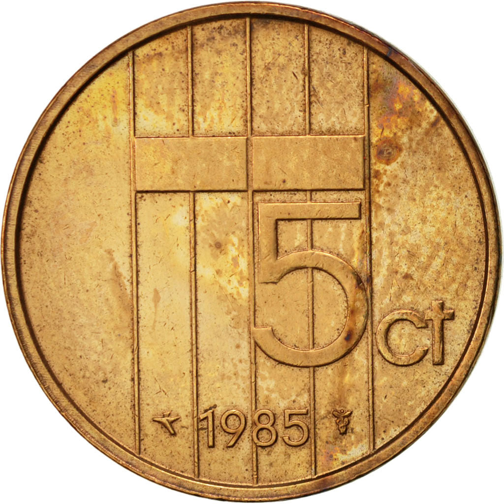 Monnaie, Pays-Bas, Beatrix, 5 Cents, 1985, TTB+, Bronze, KM:202